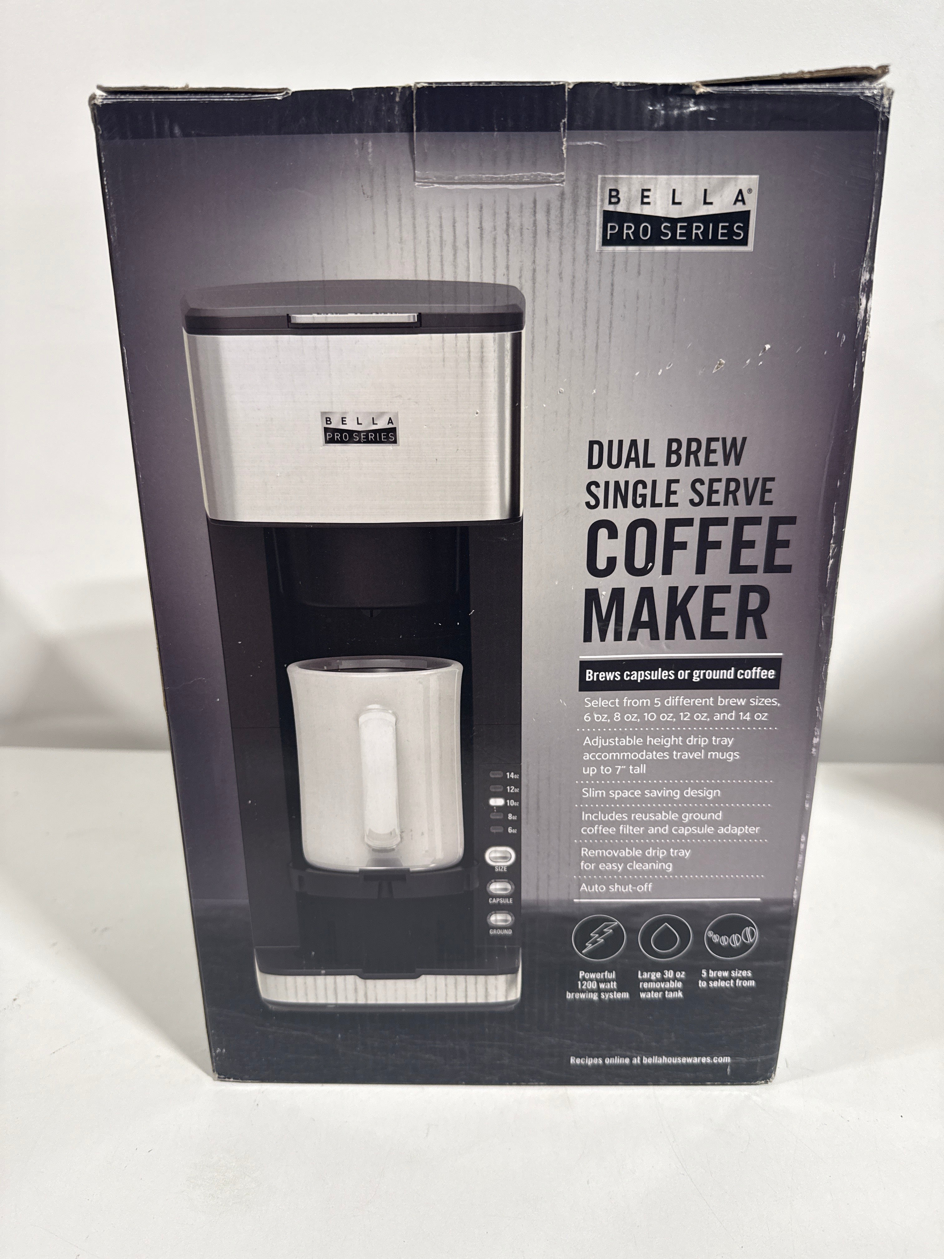 Bella PRO - Dual Brew Single Serve Coffee Maker - Stainless Steel - *Kitchen Appliances