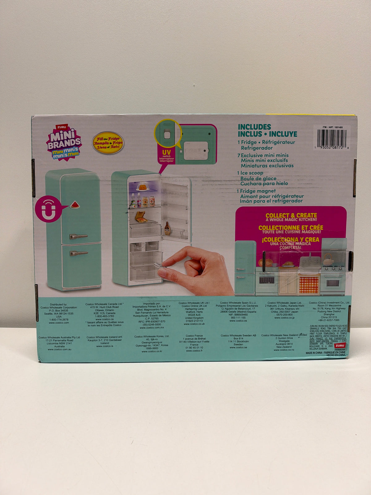 Mini Brands Fill the Fridge S1 Playset with 3 Capsules