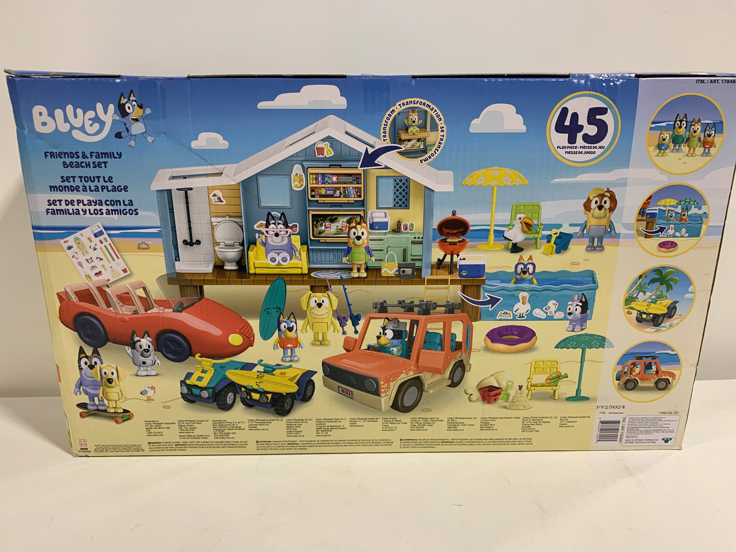 Bluey Friends and Family Beach Set