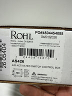 Rohl Air Activated Switch Control Box Only for Waste Disposal with Two Outlets 60 Flexible Tubing and Two Brass Mounting Screws for Use with the As42