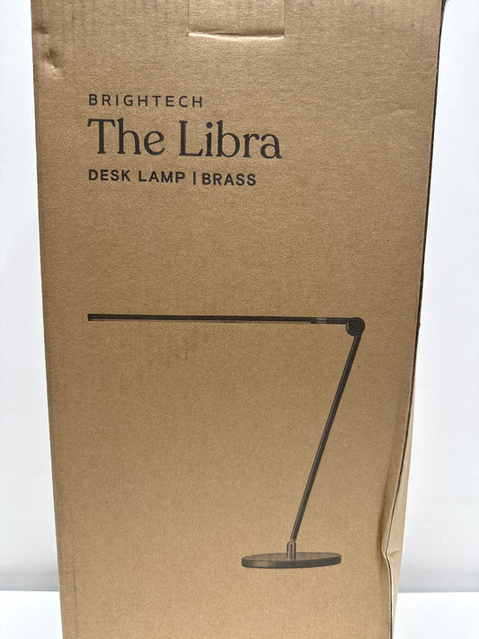 Libra 39" USB-c Charging LED Desk Lamp with Adjustable Head - Brass