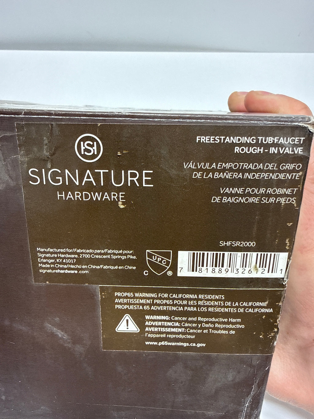 Signature Hardware 446521 Freestanding Tub Faucet Rough-in Valve Valves Rough in Valves