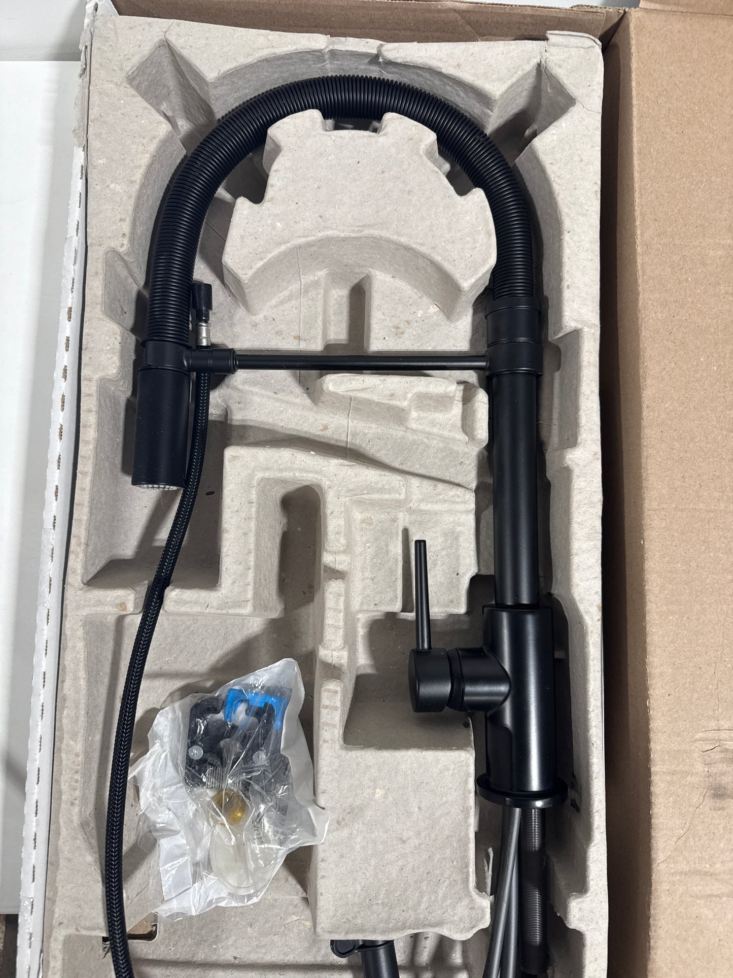 Delta 9659-DST Trinsic 1.8 GPM Single Hole Pre-Rinse Pull Down Kitchen Faucet Matte Black