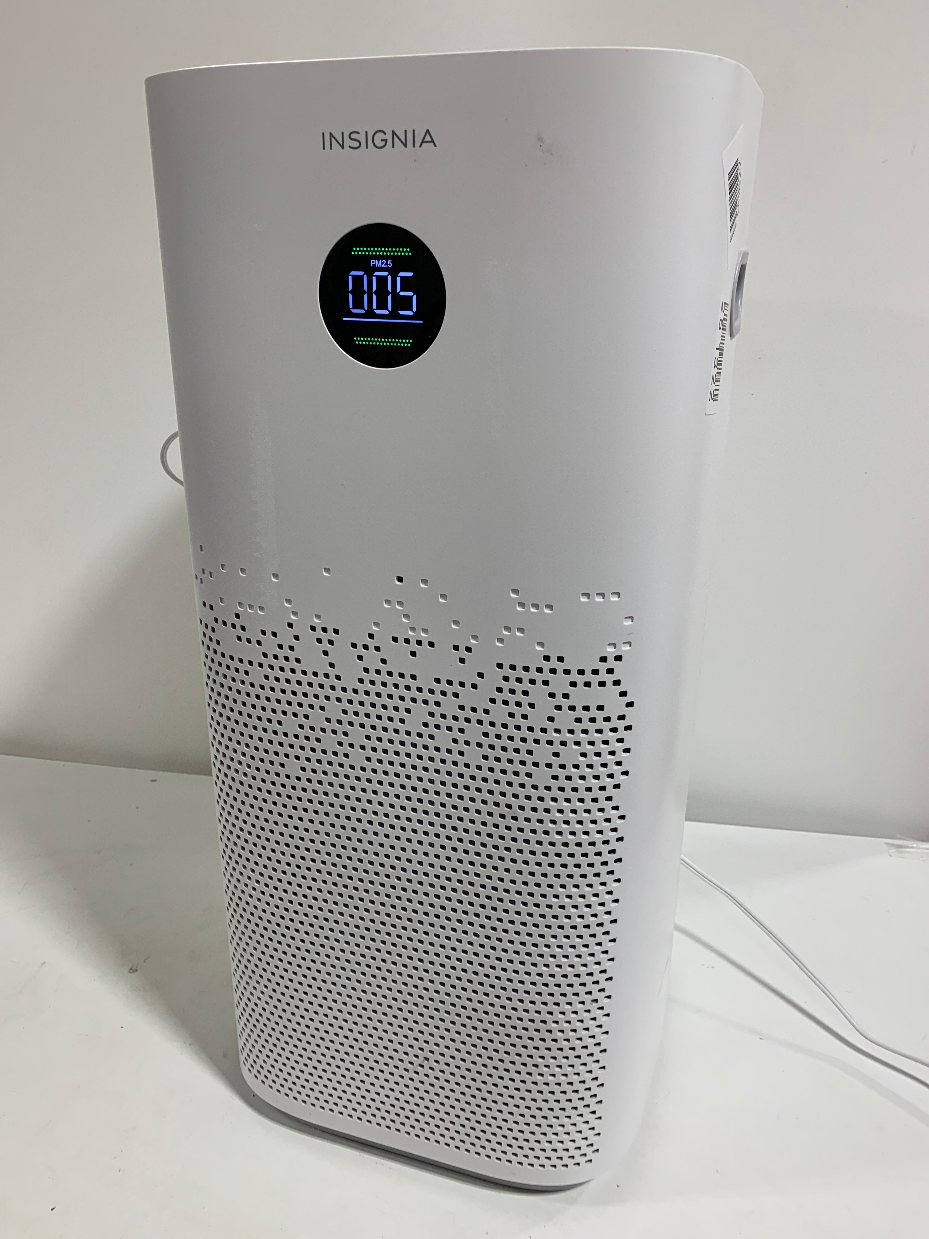 Used Insignia™ - 497 Sq. Ft. HEPA Air Purifier with ENERGY STAR Certification - White - *Home Environment