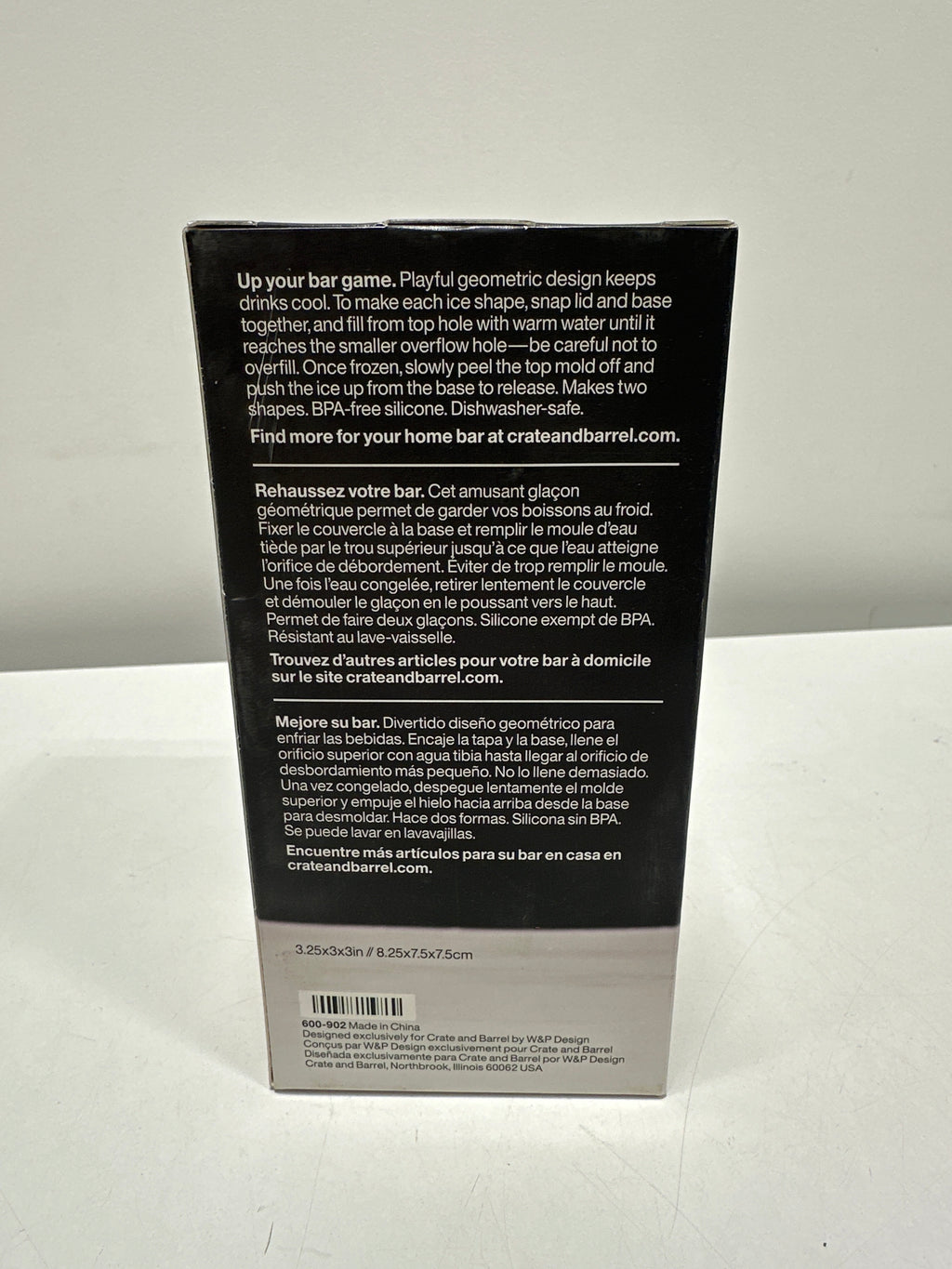 Crate&Barrel Jack Ice Mold - 2 Pack