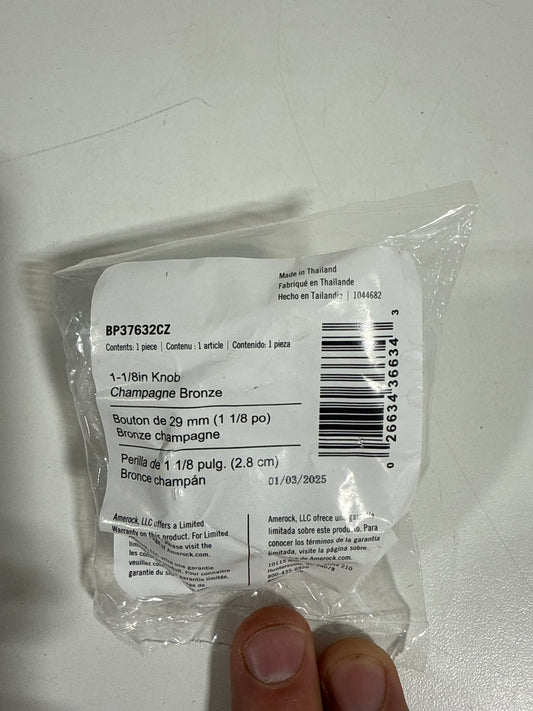 10 x Balata 1-1/8 in. (29mm) Diameter Champagne Bronze Classic Round Cabinet Knob