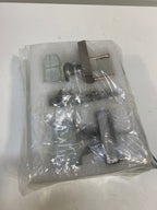 Coolnews 2 Pack Crystal Glass Dummy Door Knobs Single Side Half-Dummy Door Knob Set Satin Nickel - *Tools Hardware &