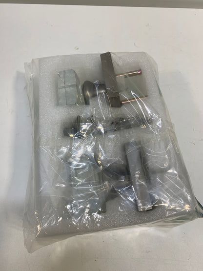 Coolnews 2 Pack Crystal Glass Dummy Door Knobs, Single Side Half-Dummy Door Knob Set, Satin Nickel