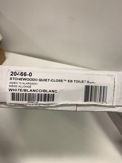 KOHLER 20466-0 Stonewood Elongated Toilet Seat with Quiet-Close
