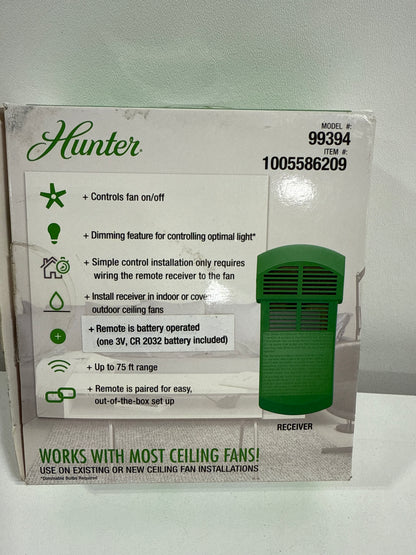 Universal on/Off Damp Rated Ceiling Fan Remote Control White