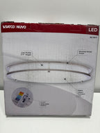 Glamour LED 17 Inch Flush Mount Brushed Nickel Finish 27K/3K/35K/4K/5K CCT Selectable
