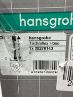 hansgrohe Techniflex Handheld Shower Replacement Shower Hose 63-inch Easy Install Modern Shower Hose in Brushed Bronze, 28276143