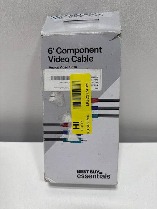 Best Buy Essentials - 6' Component Video Cable - Black