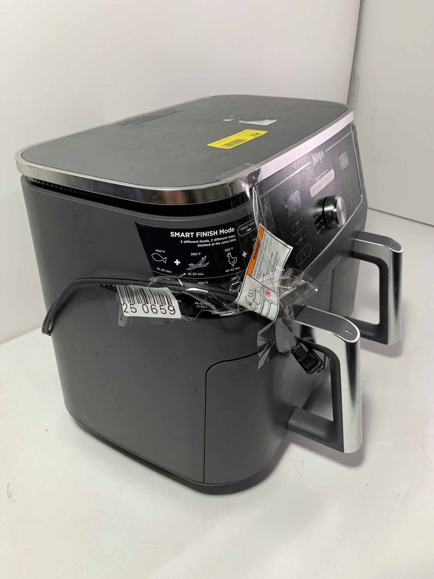 Used Ninja Foodi 10qt XL Dualzone 2 Basket Air Fryer with 6 Functions - DZ401