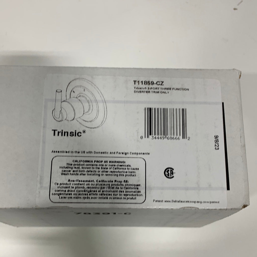 Delta Trinsic Three Function Diverter Valve Trim Less Rough-In Valve - Two Independent Positions, One Shared Position