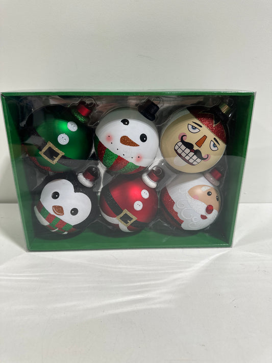 CG Hunter Holiday 6-Piece Shatter Resistant 4 Ornaments