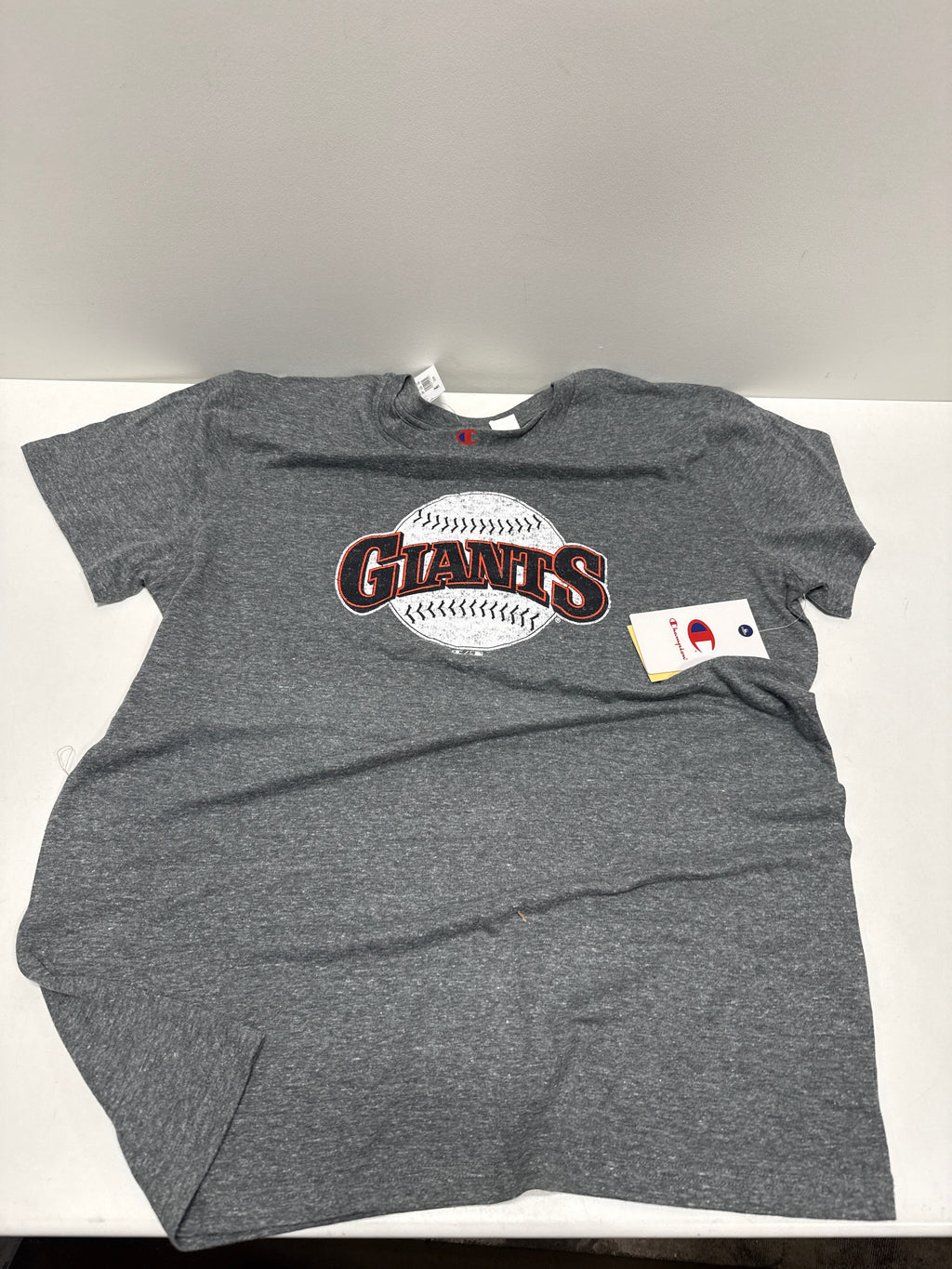 MLB San Francisco Giants Men's Champion Gray Coop Triblend T-Shirt - L