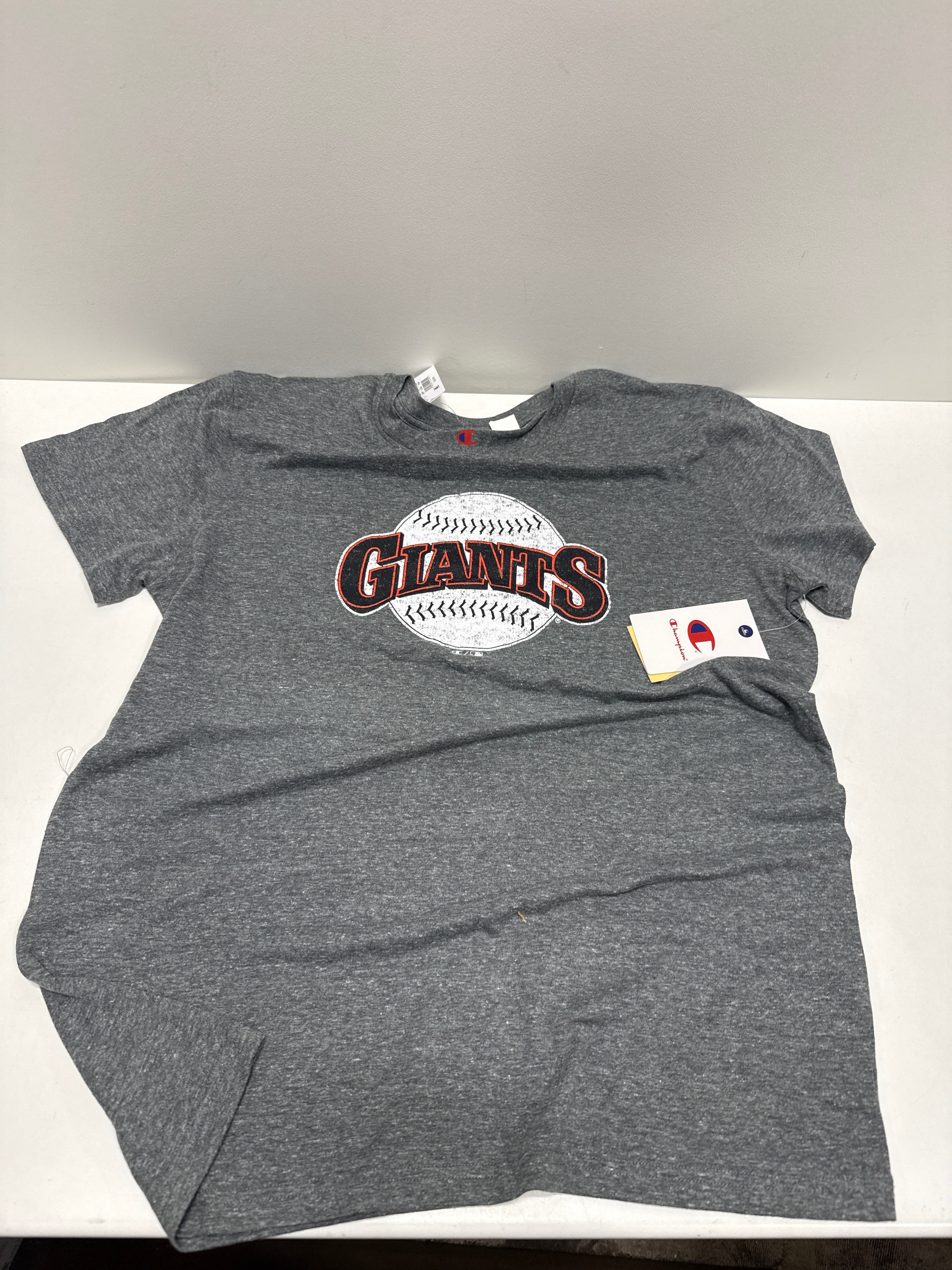 MLB San Francisco Giants Men's Champion Gray Coop Triblend T-Shirt - L