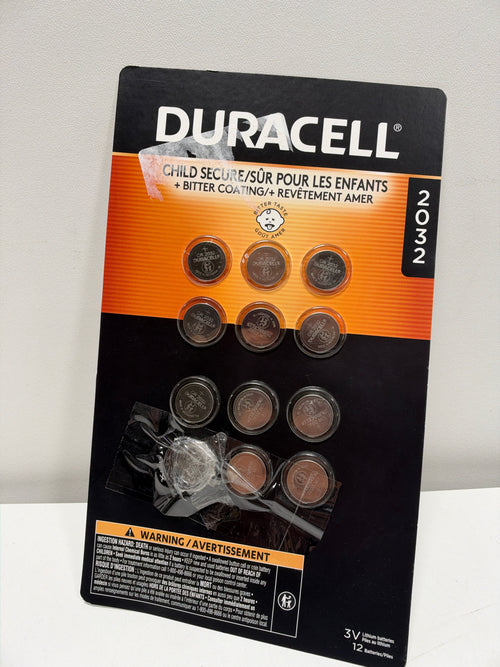 12 x Duracell 2032 Lithium Coin Batteries