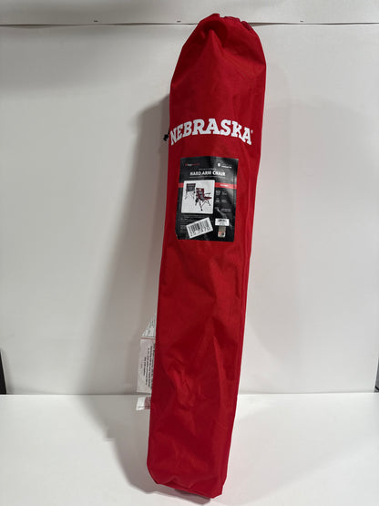 Nebraska Cornhuskers Hard Arm Camping Folding Chair