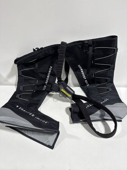 For Parts Sharper Image - Powerboost Boots, Air Compression Leg Massager - Black