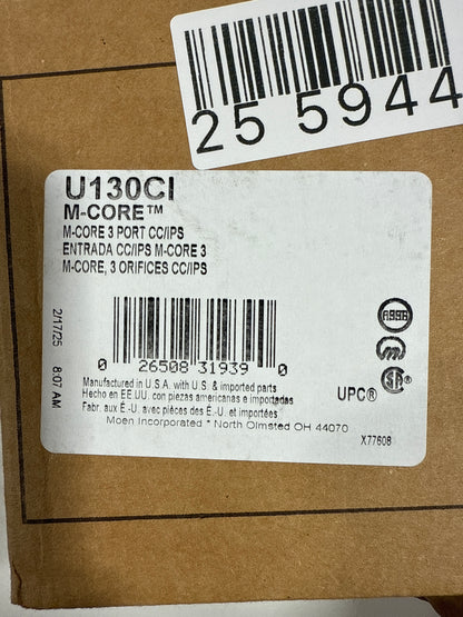 Moen U130 M-Core 3 Port 1/2" Cc/Ips Connection