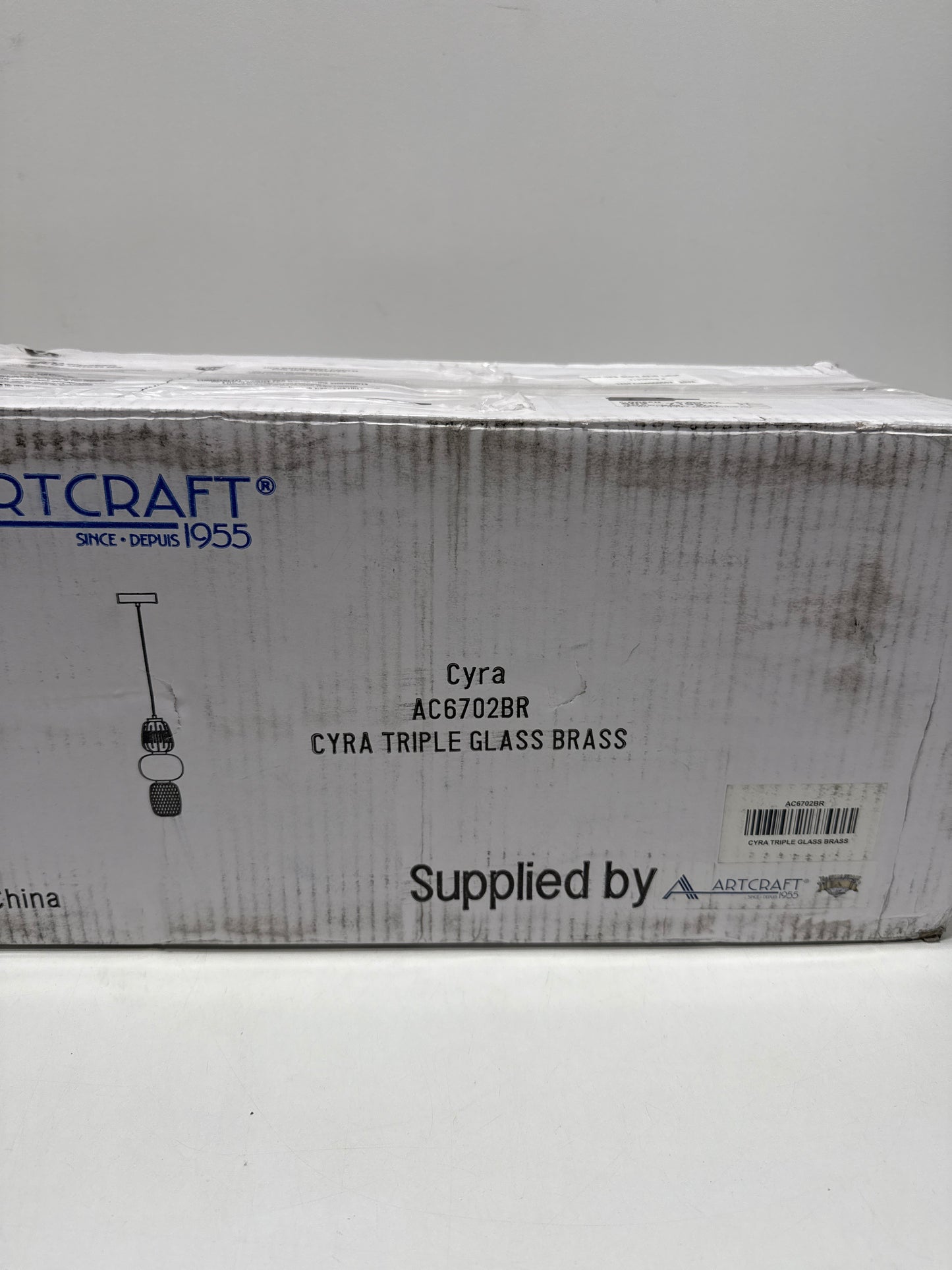 Artcraft Lighting Cyra Collection 1Light Triple Shade Pendant Brass - *Lighting & Electrical