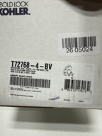 Kohler K-T72768-4-BV Artifacts Rite-Temp Pressure-Balancing Valve Trim with Push-Button Diverter and Lever Handle, Vibrant Brushed Bronze