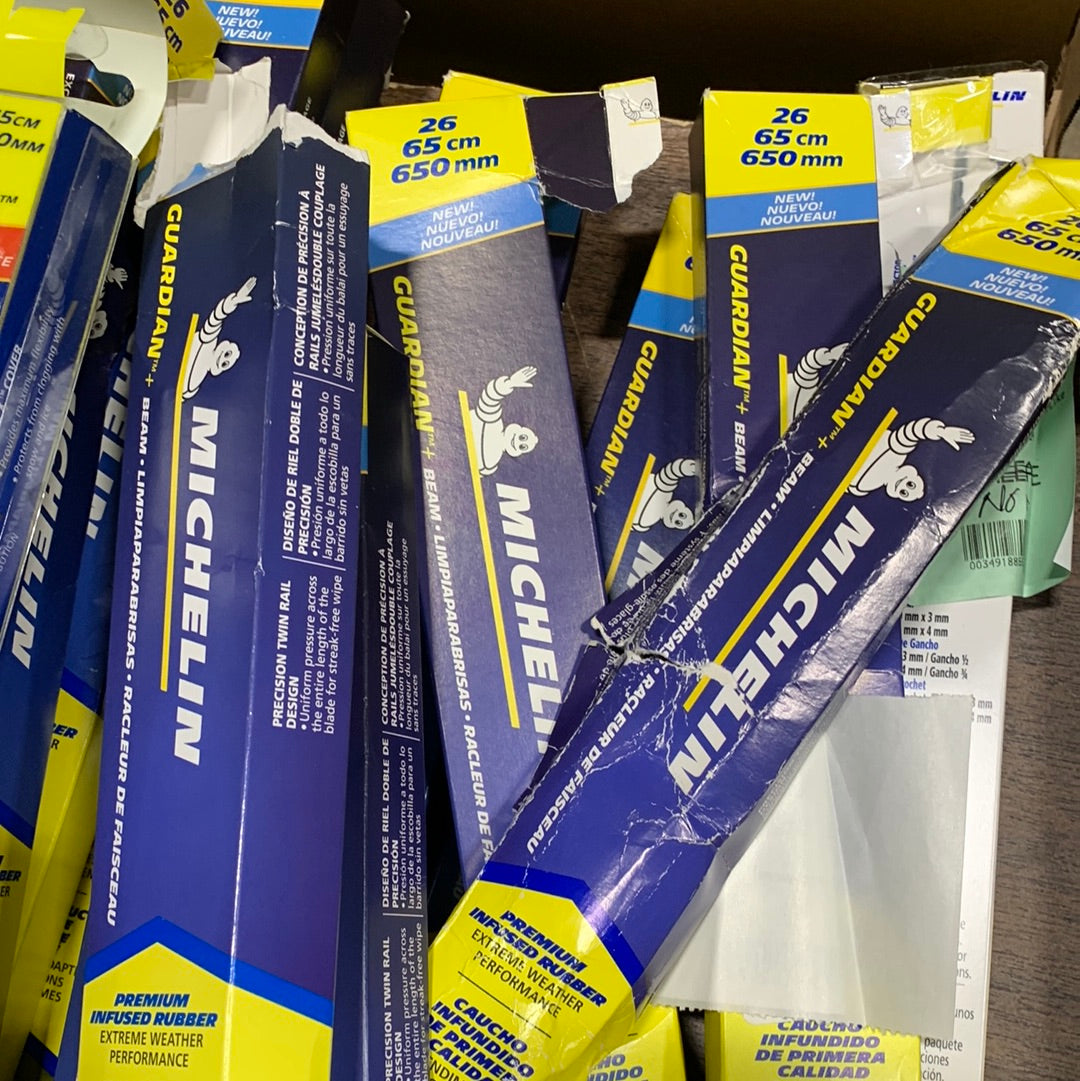 Lot of Michelin Beam Wiper Blade Guardian and Goodyear Wiper Blades