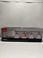 Globe Electric Parker 4-Light Chrome Vanity Light with Clear Glass Shades 51446