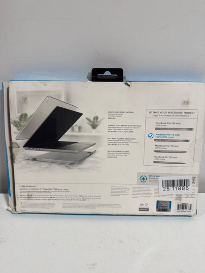 Speck - Smartshell Case for Macbook Pro 14" M5/M4/M3/M2/M1 (2021-2025) - Crystal Pink