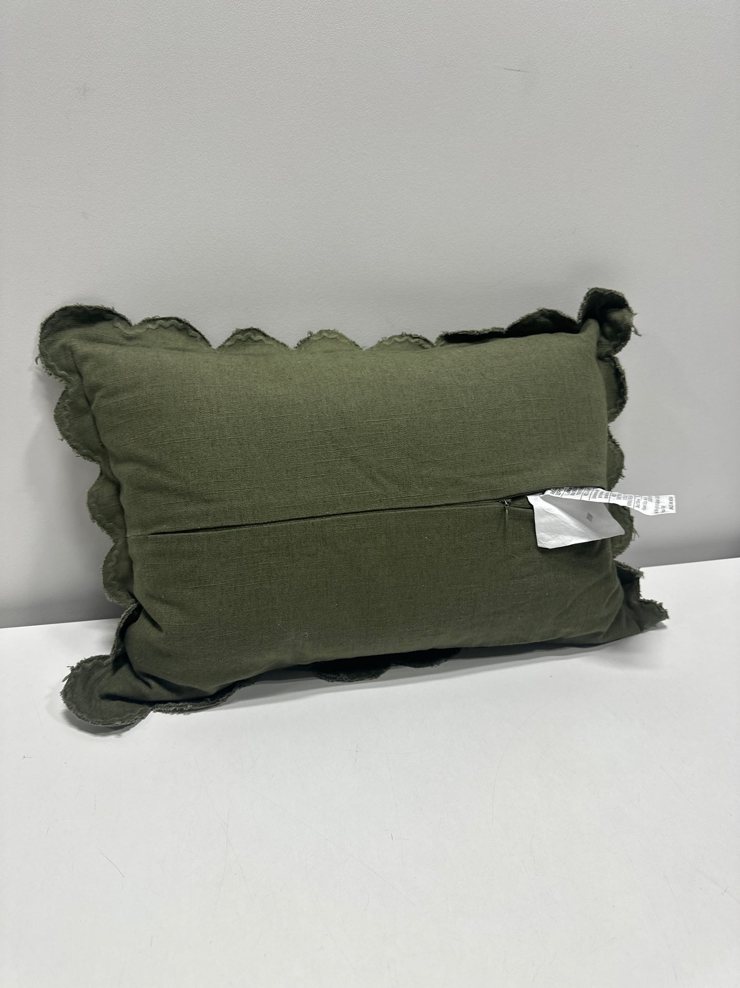 14"x20" Embroidered Season's Greetings Pillow Green - Threshold™ Designed with Studio McGee