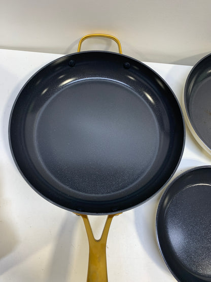 Used GreenPan Jewel Pro Ceramic Non-Stick 3-piece Fry Pan Set - *Kitchen & Dining