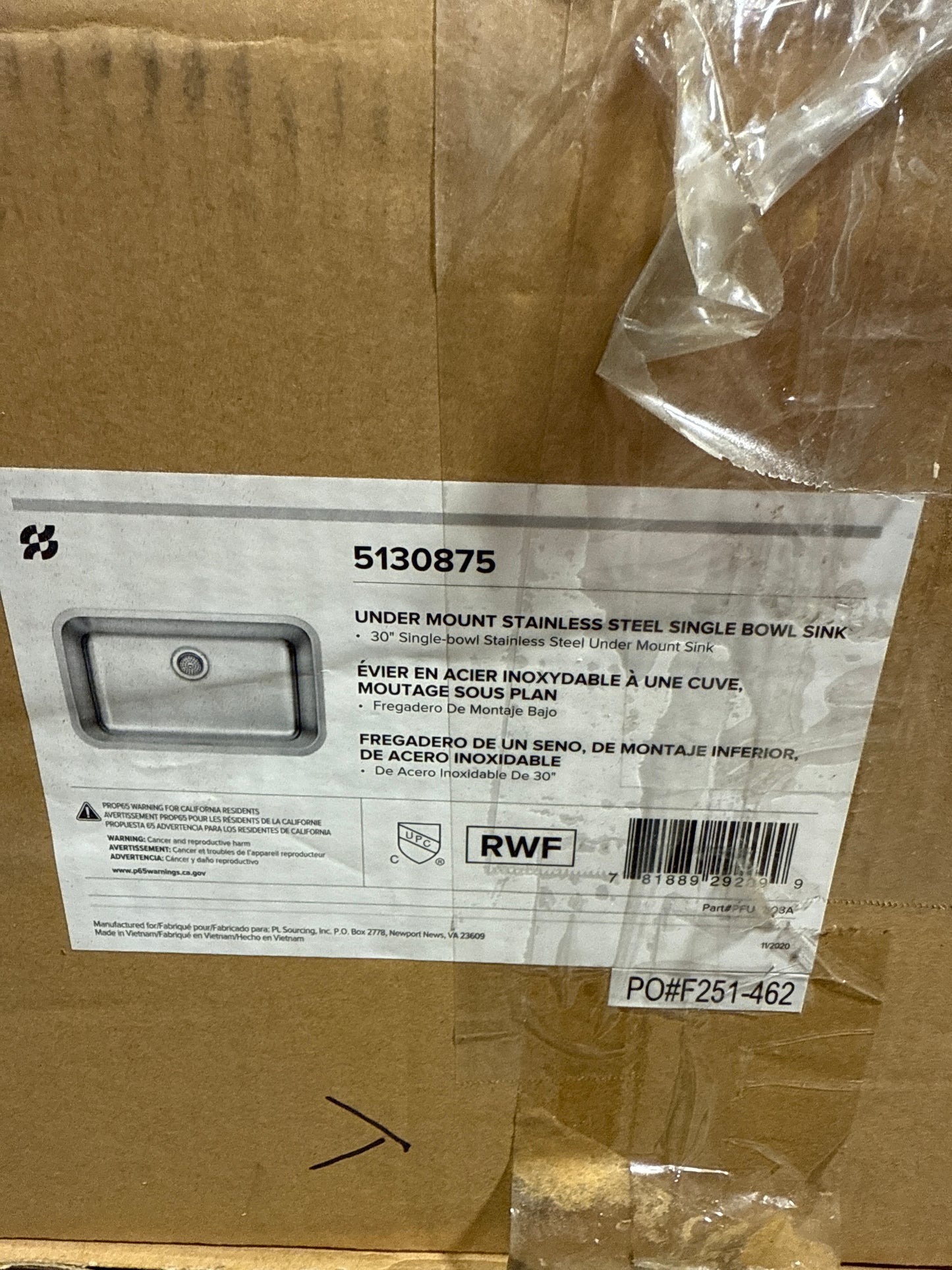 Miseno MNO182826UM 30" X 18" Undermount Single Basin Stainless Steel