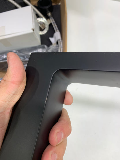 Scratch Fortis 842120C Scala 1.2 GPM Widespread Bathroom Faucet with Pop-up Drain Assembly Matte Black