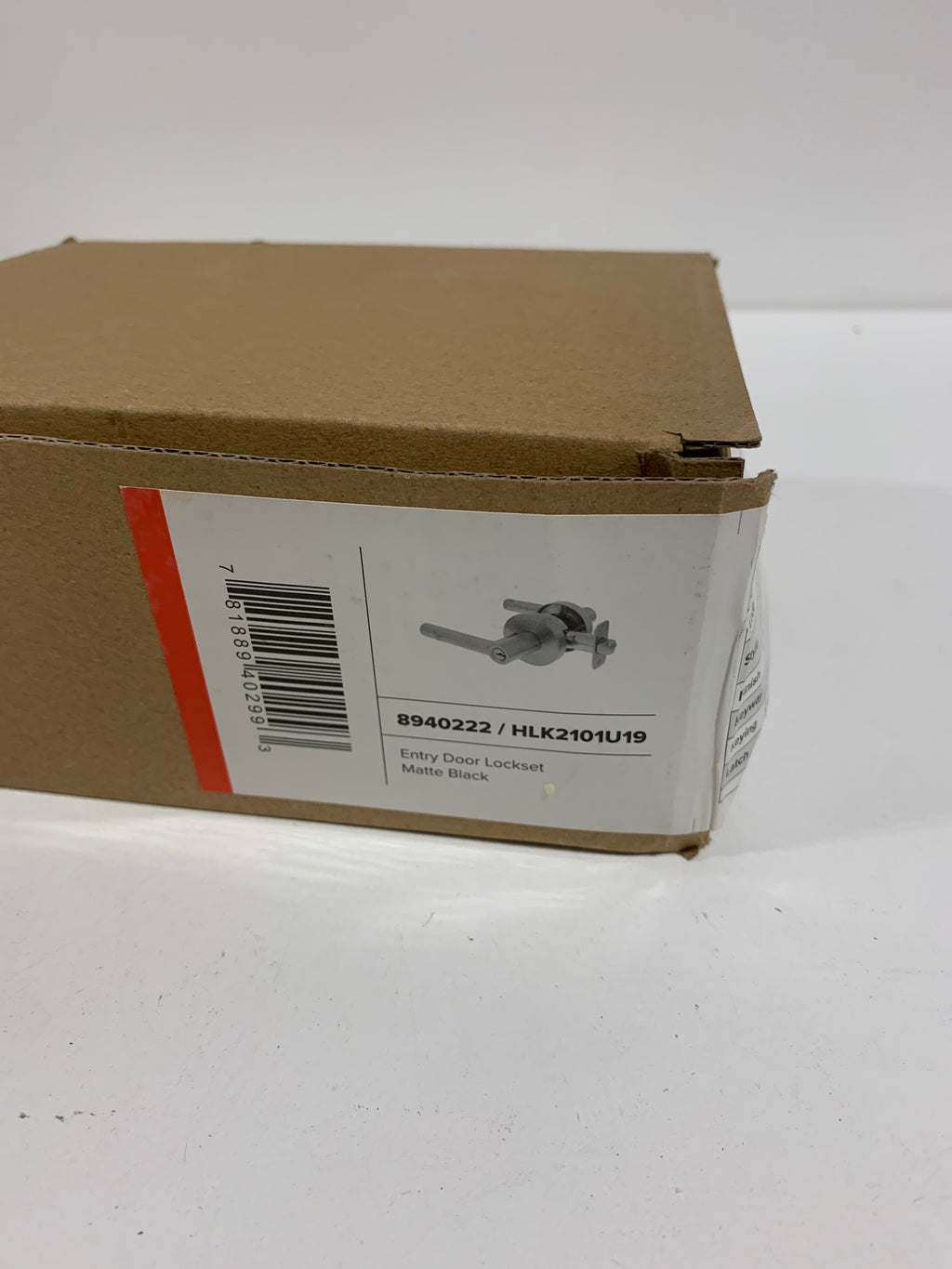 Miseno Mlk1012 Elkton Round Rod Single Cylinder Keyed Entry Door Lever Set - Black - *Tools Hardware & Misc