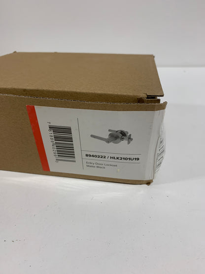 Miseno Mlk1012 Elkton Round Rod Single Cylinder Keyed Entry Door Lever Set - Black