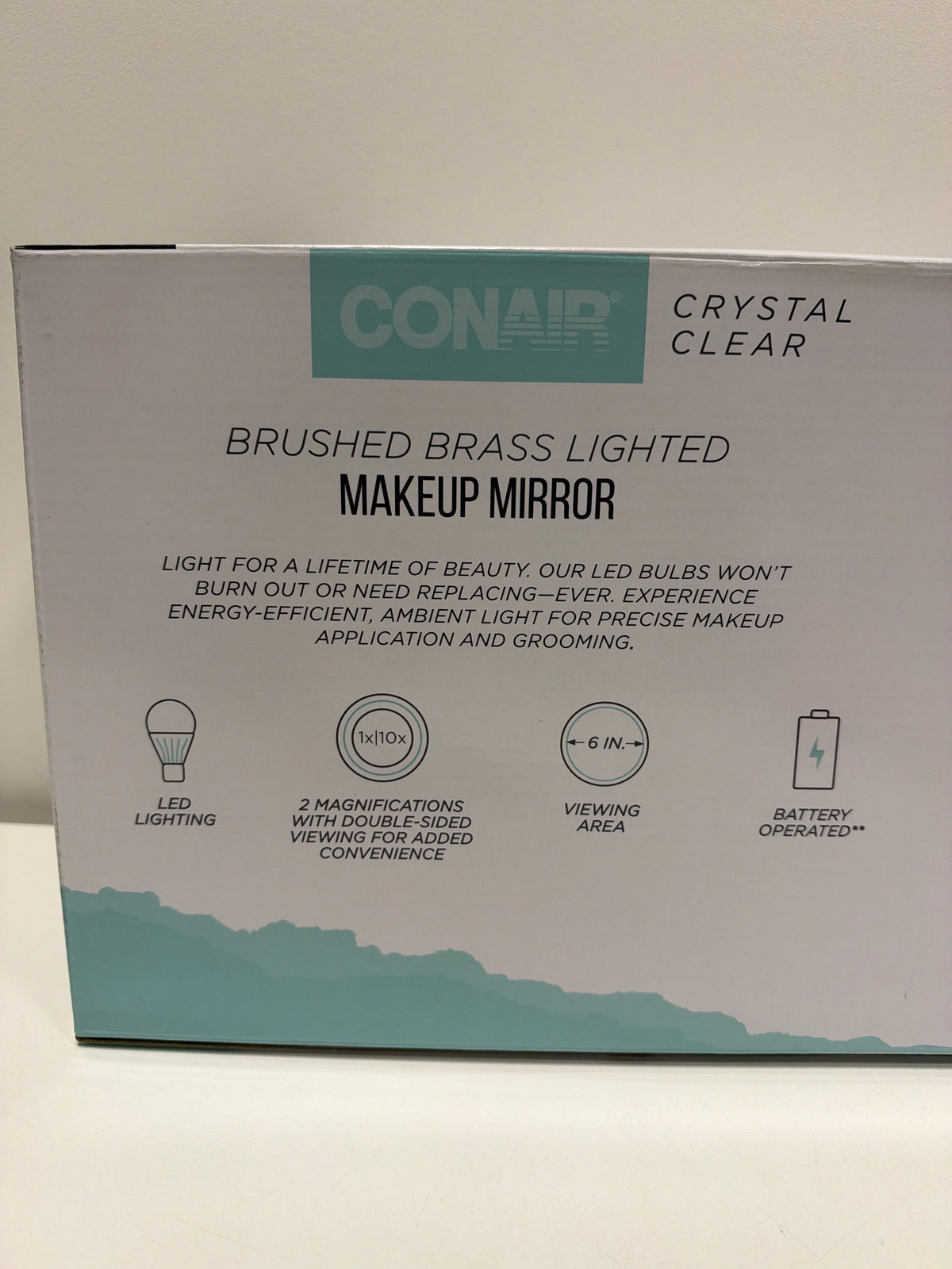 Conair Brushed Brass Lighted Makeup Mirror