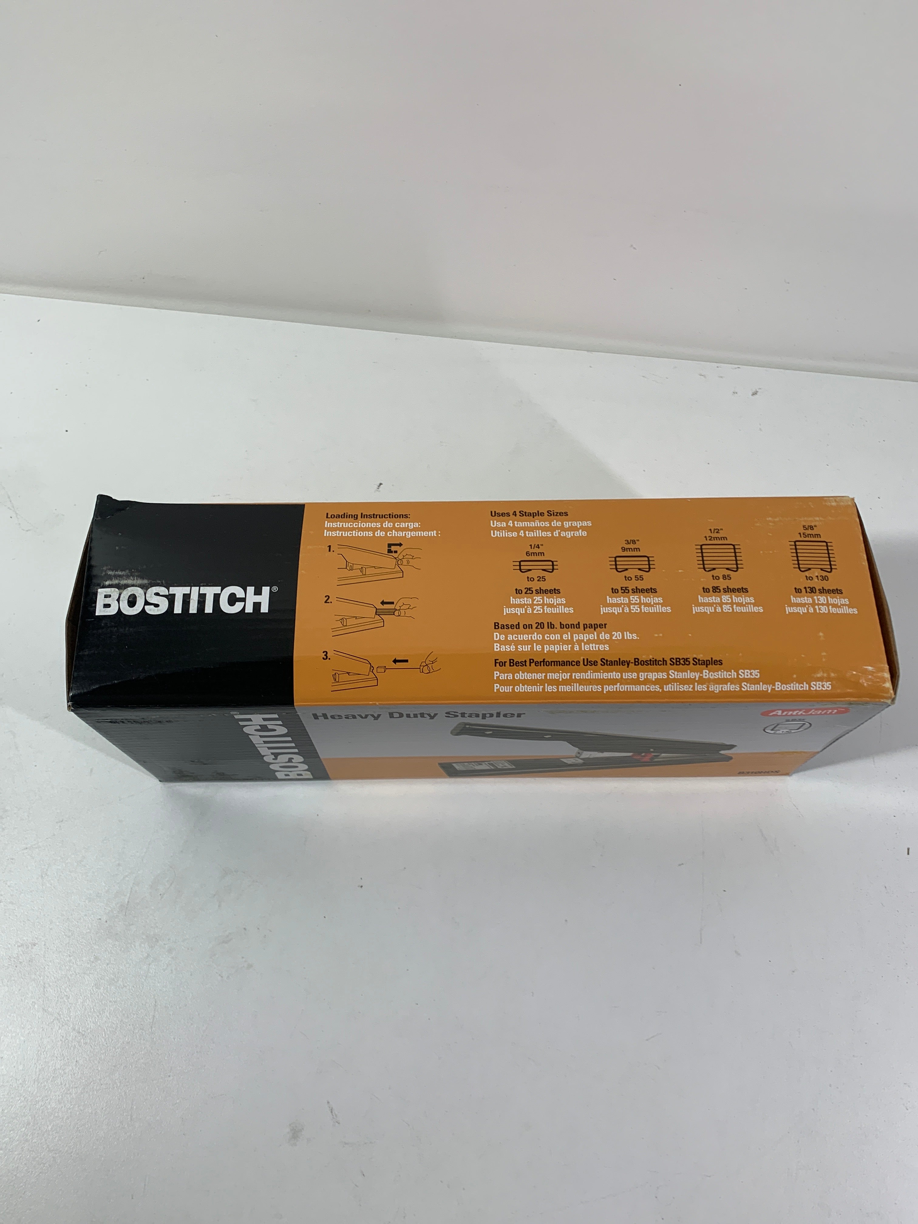 Bostitch Antimicrobial 130 Sheet Heavy Duty Stapler Black (B310HDS) - *Computers & Office