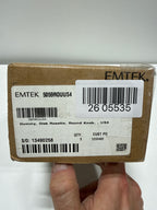 EMTEK Disk Rosette Dummy, Pair with Matching Finish Round Knob  5059ROUUS4 - Satin Brass (US4)