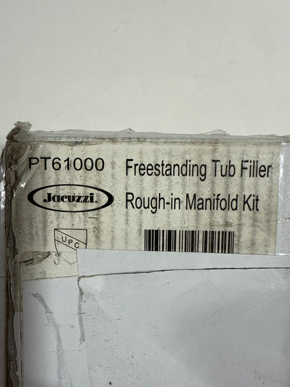 JACUZZI  5-1/4 in X 5-1/8 in. Freestanding Tub Filler Rough-in Manifold Kit with Integral Stops