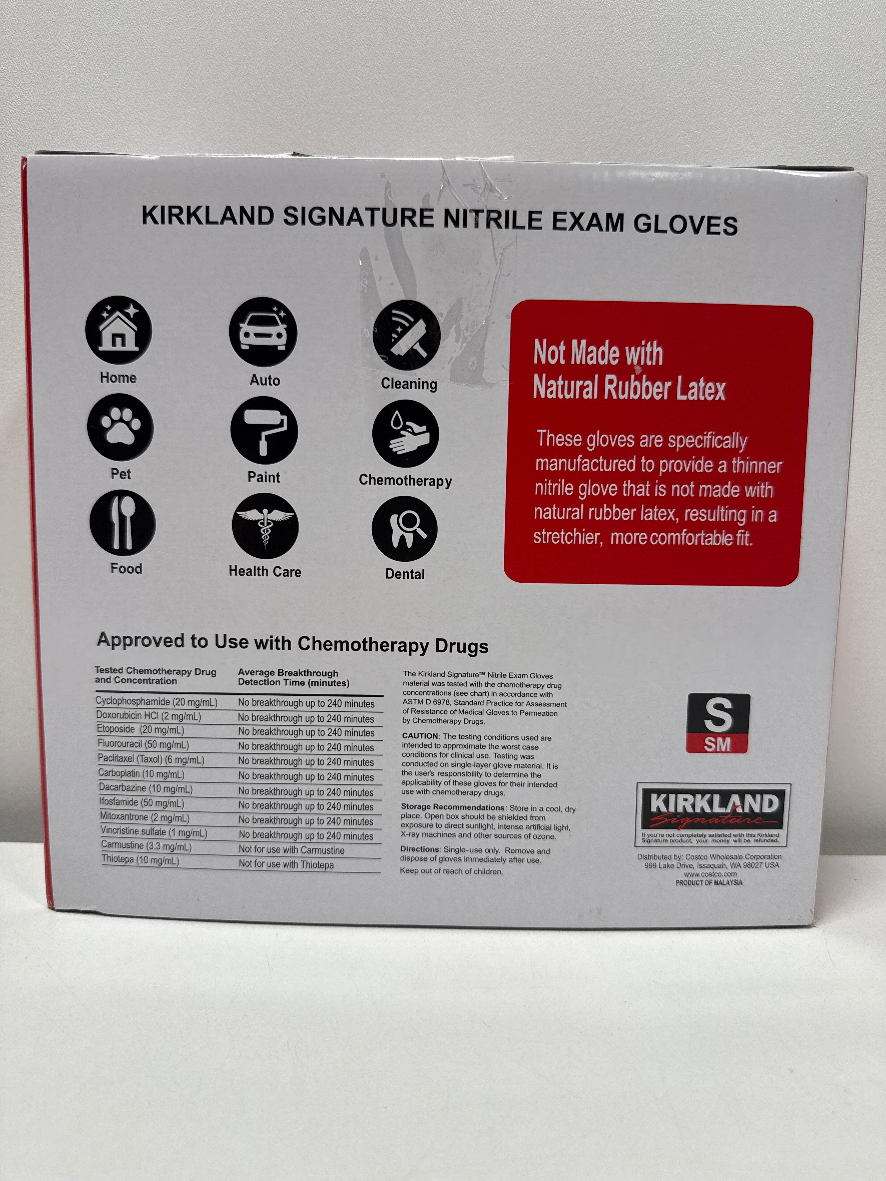 Kirkland Signature Nitrile Exam Gloves, 400-count, Size Small