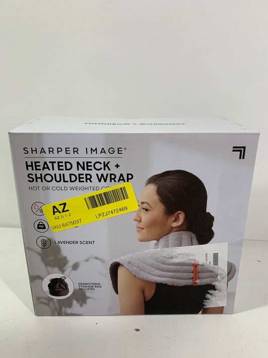 Sharper Image Heated Neck & Shoulder Aromatherapy Wrap - Gray