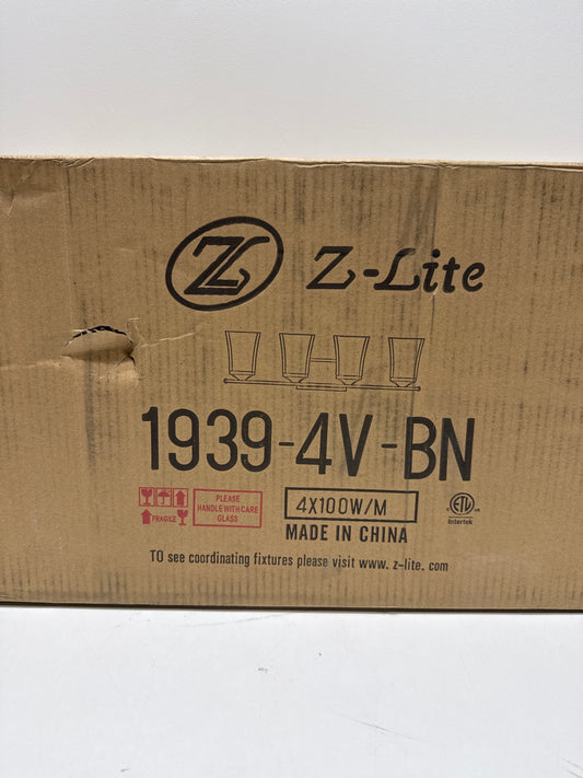 Z-Lite 1939-4V-BN Darcy Vanity, 4-Light 400 Total Watts, Brushed Nickel