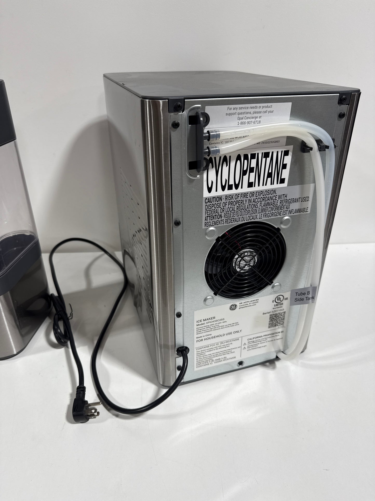 Used GE Profile Opal 2.0 Nugget Ice Maker, 38 lbs with Side Tank