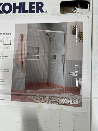 Kohler Prone Shower Door 60in Stainless