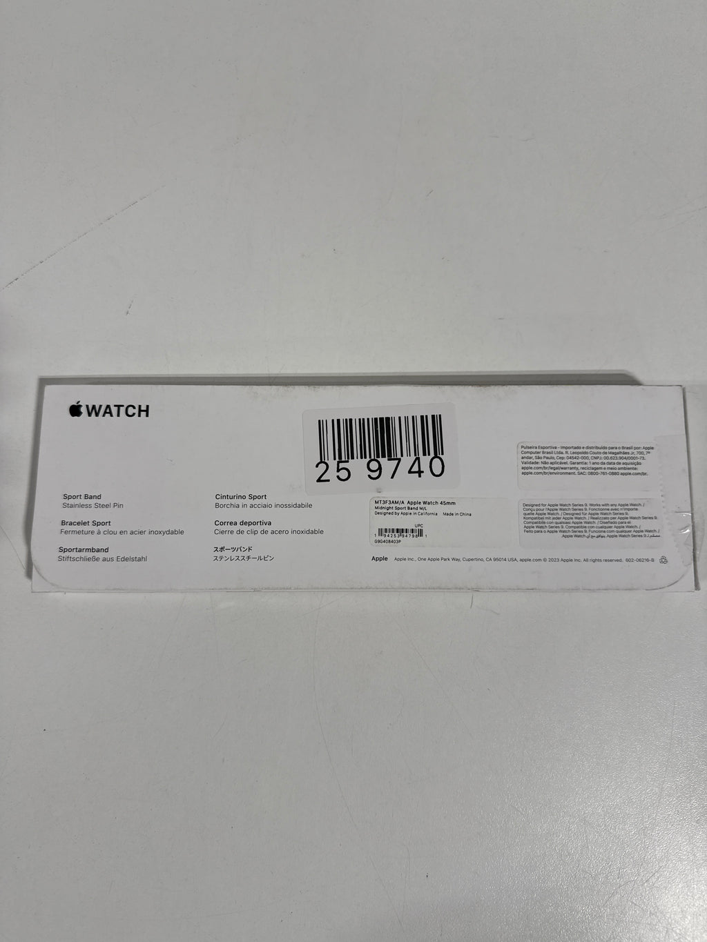 Apple - 45mm Sport Band - M/L - Midnight - *Headphones & Tech Accessories