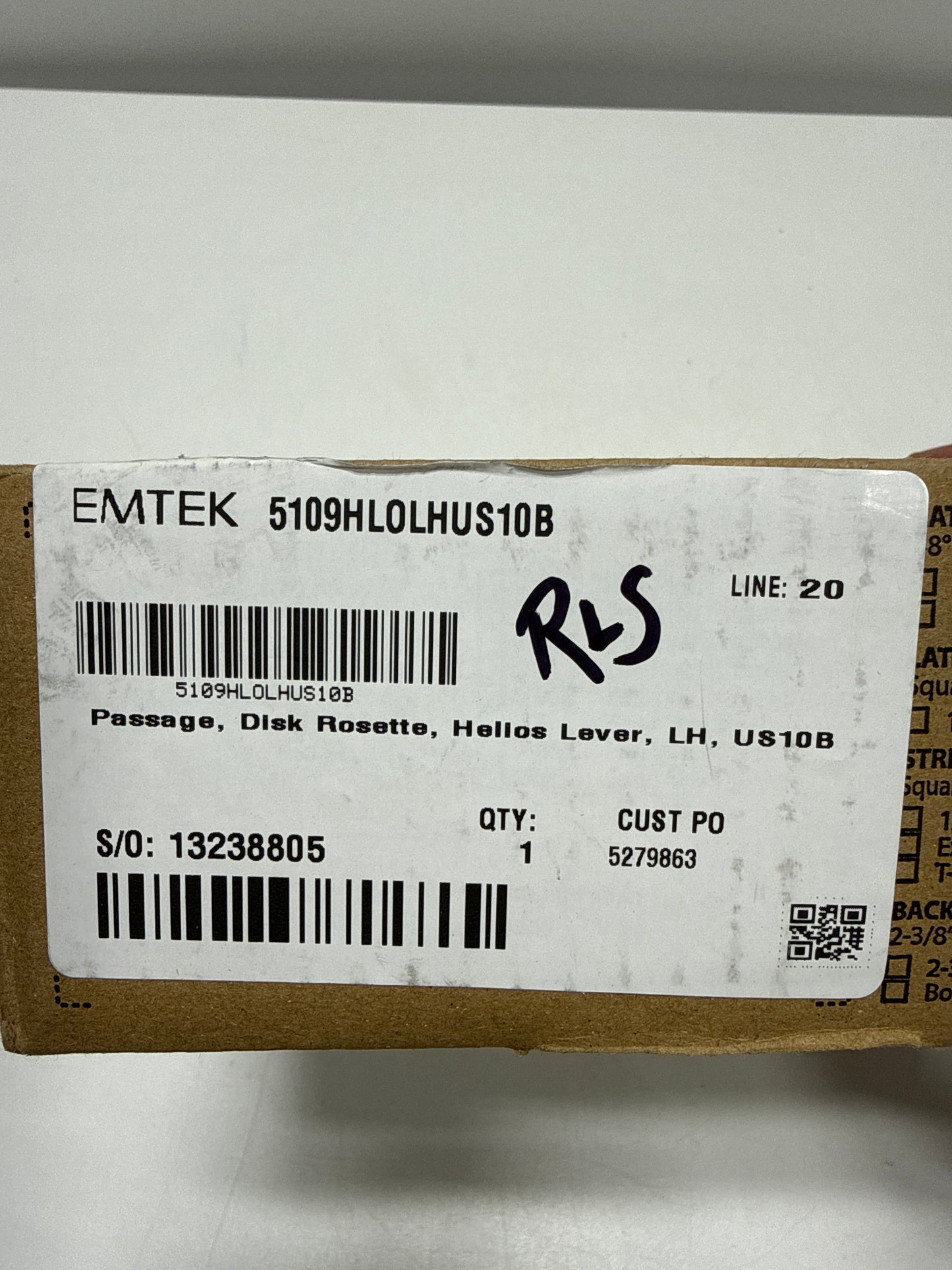 Emtek Passage Set Disk Rosette Helios Lever Oil Rubbed Bronze LH - *Tools Hardware & Misc