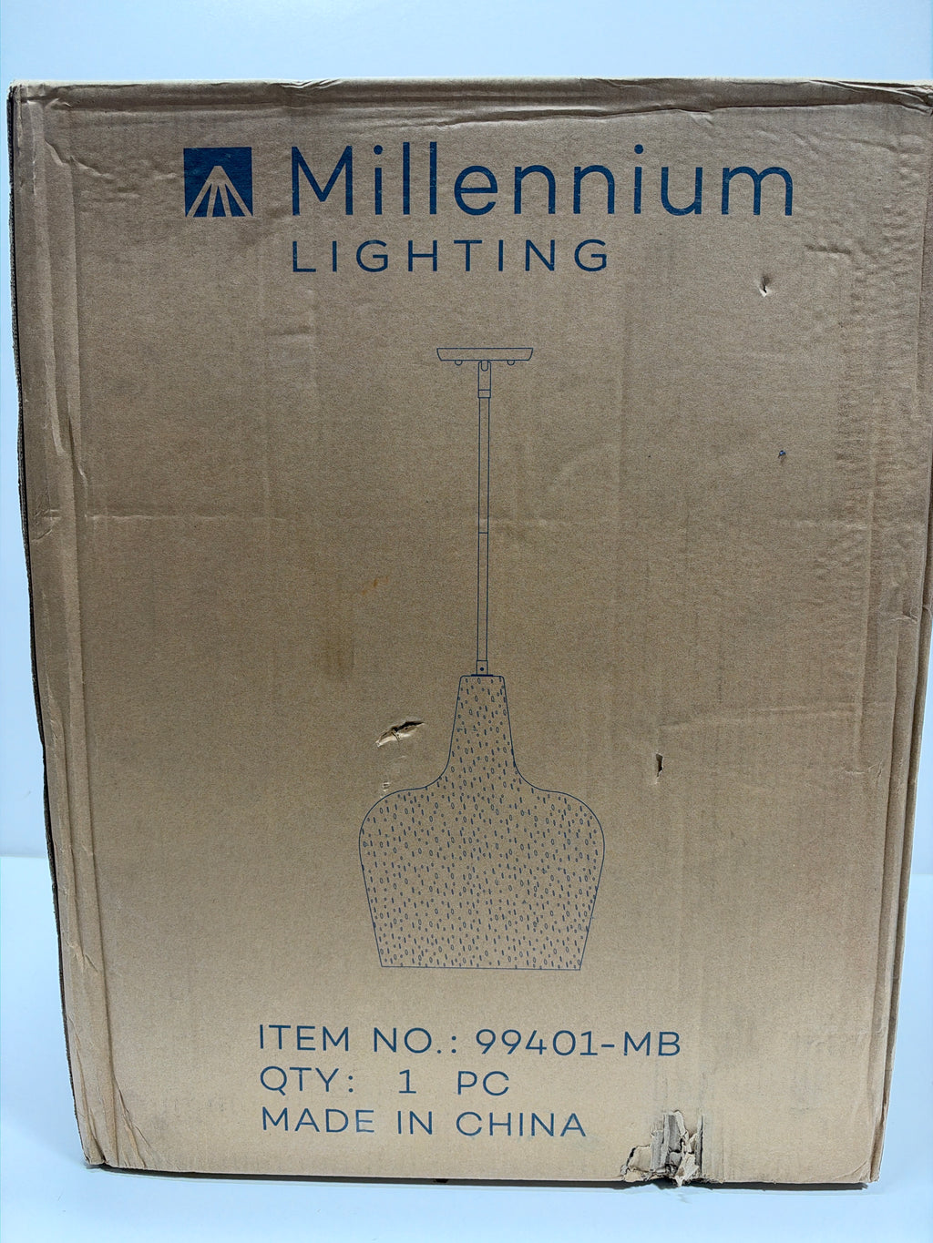 Millennium Lighting Puckette 18 Inch Large Pendant Puckette - 99401-MB - Modern Contemporary