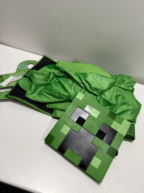 Used Kid's Disguise Minecraft Creeper Prestige Costume 10-12 Large